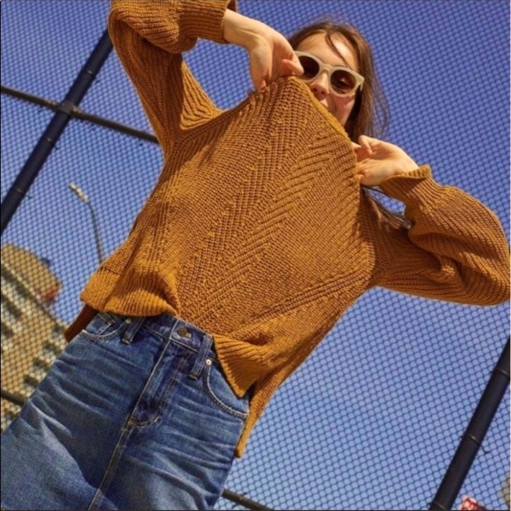 Madewell NWOT Mustard Pullover Sweater